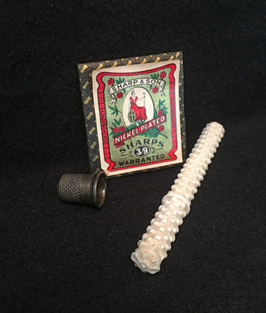LeHay's Vintage Shop, 1800’s Carved Bone Needle Case