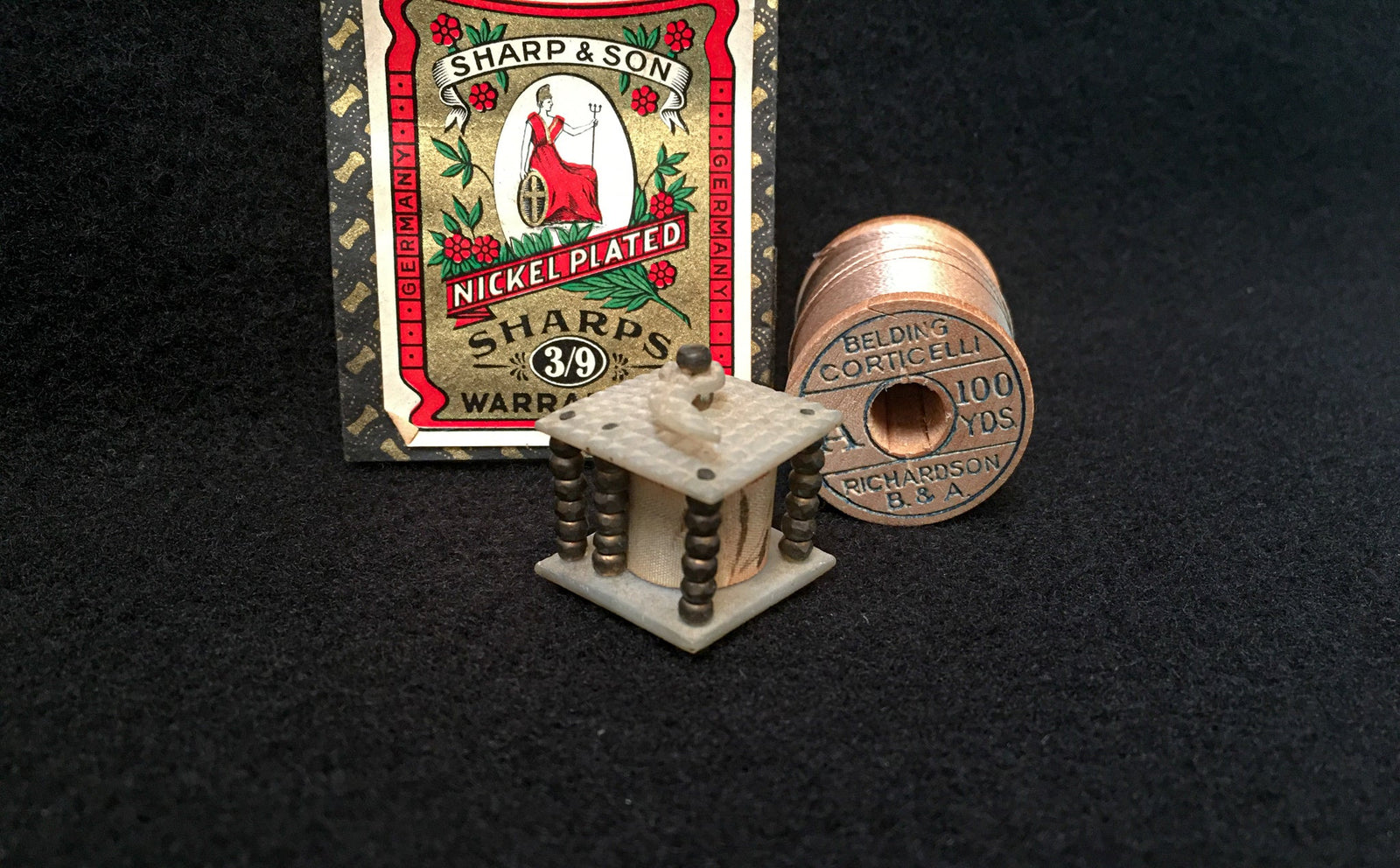 LeHay's Vintage Shop, 1800’s Mother of Pearl and Silk Tape Measure