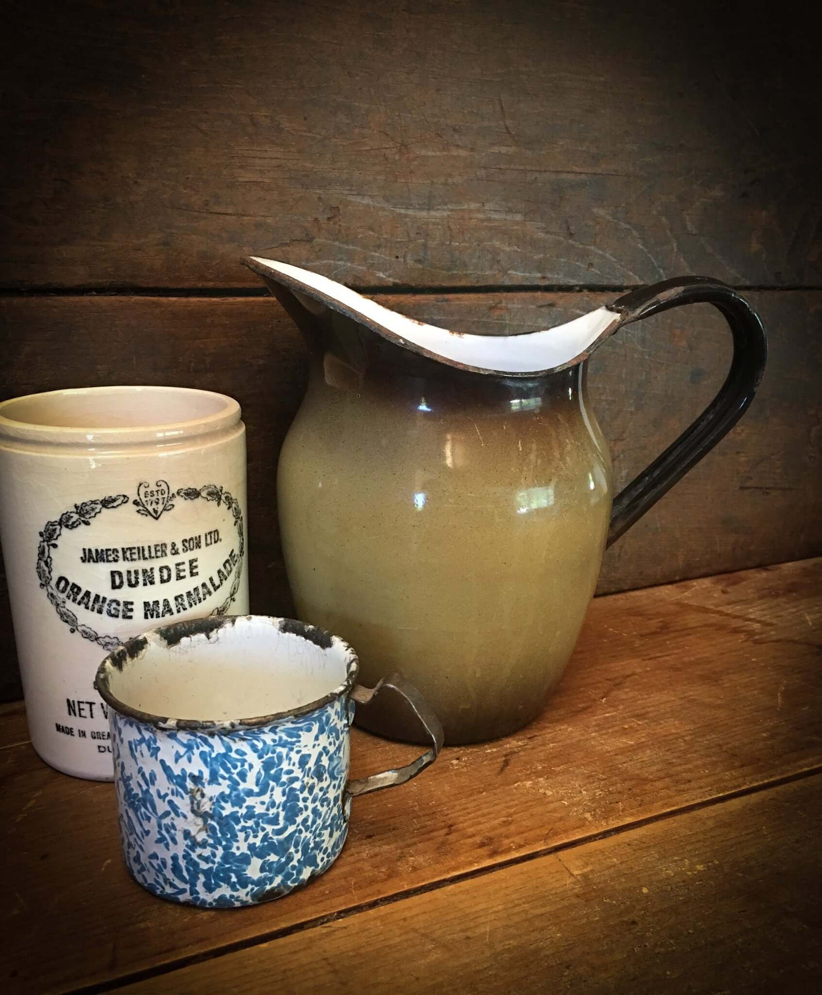 Depression Era Enamelware Pitcher