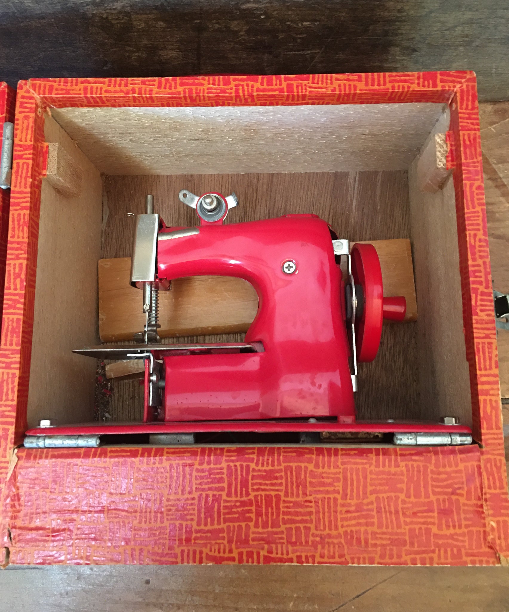 1960’s Toy Sewing Machine in Carry Case