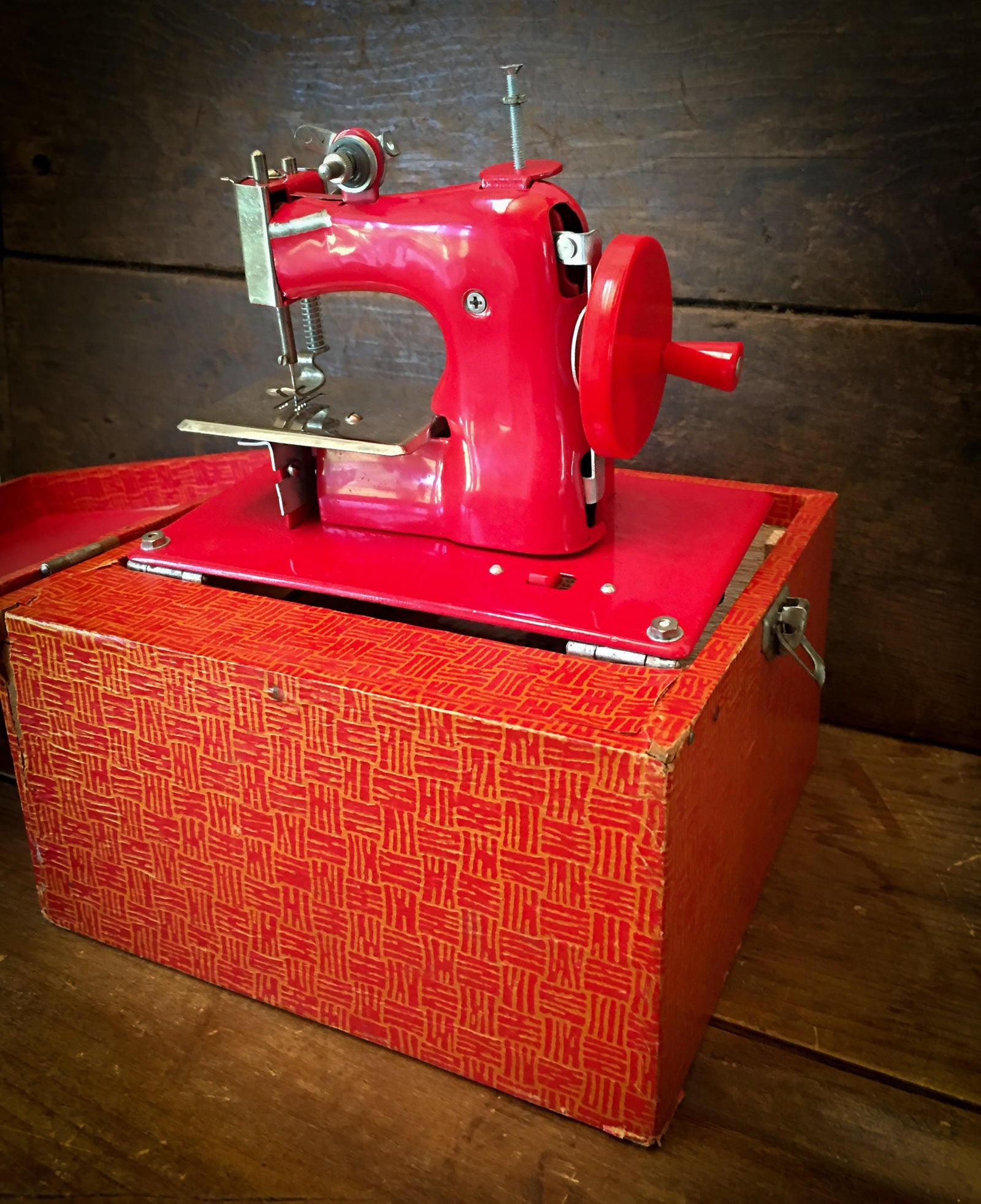 1960’s Toy Sewing Machine in Carry Case