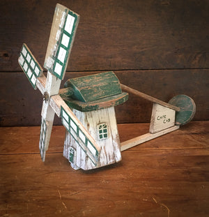 Vintage Handmade Windmill Whirligig, “Cape Cod”