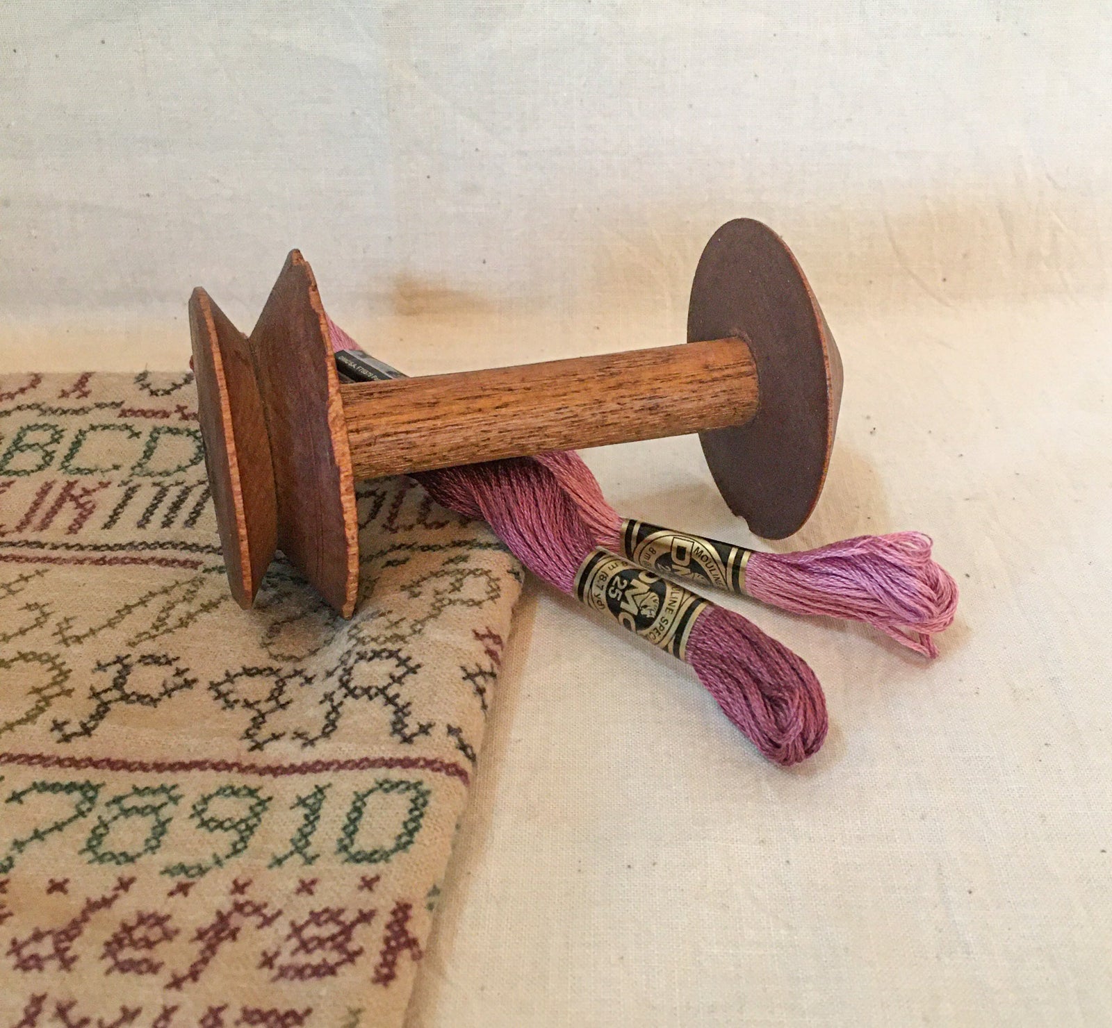 Small Wooden Spool, 4 Inches Long