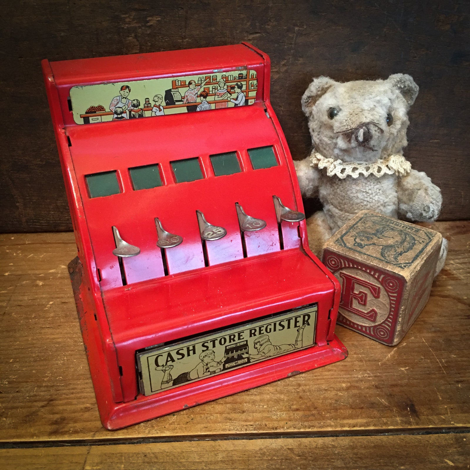 1920’s - 1930’s Toy Cash Register, Bank