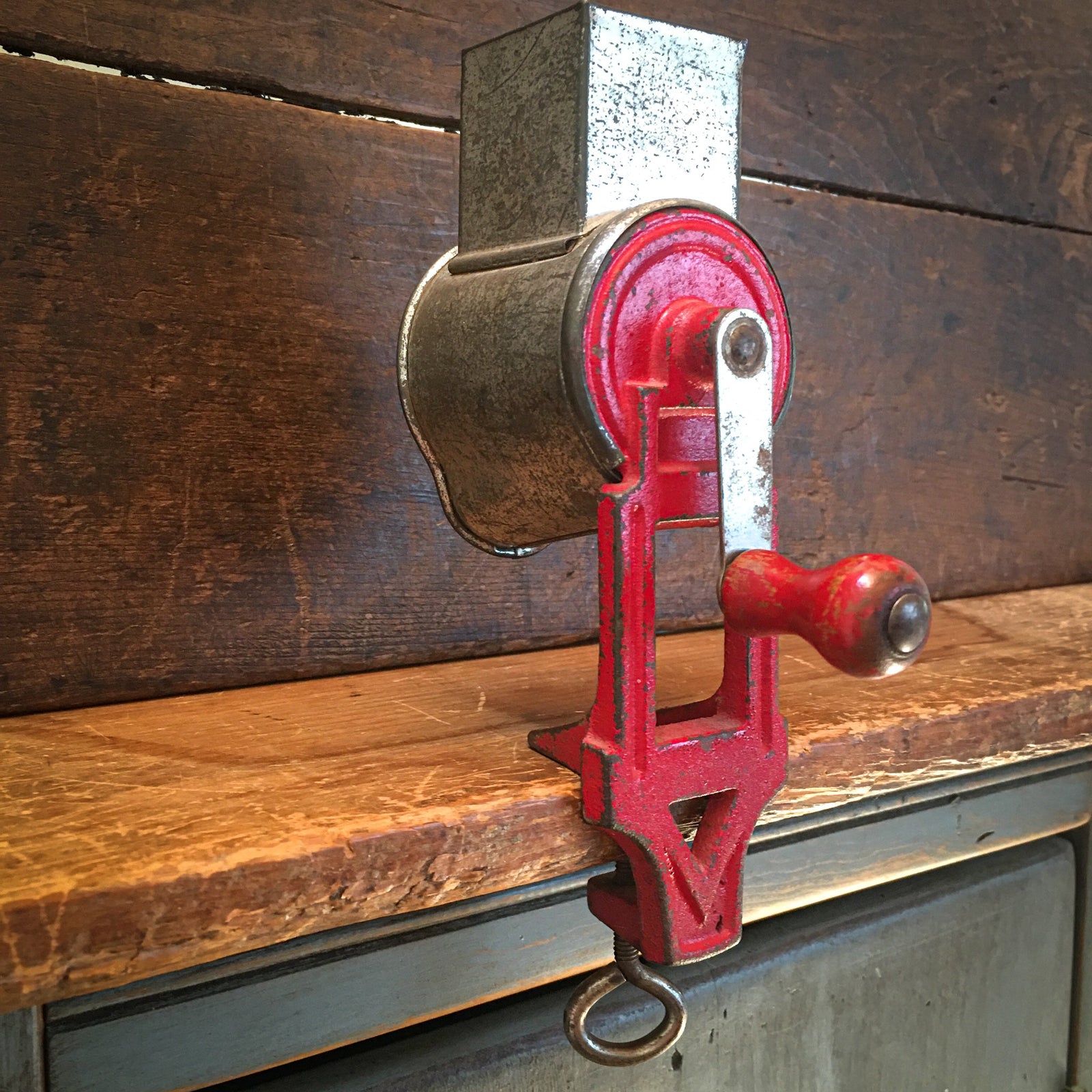 Vintage Nutmeg Grinder, Red!!