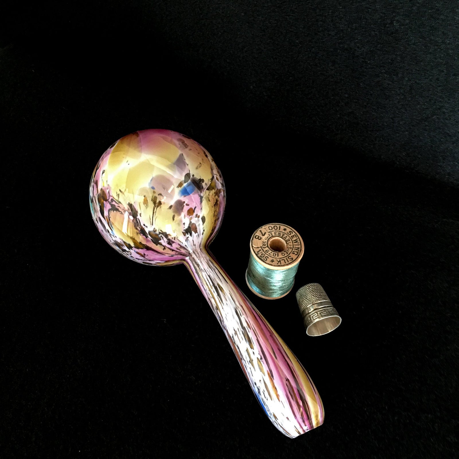 1880’s End of Day Blown Glass Darner