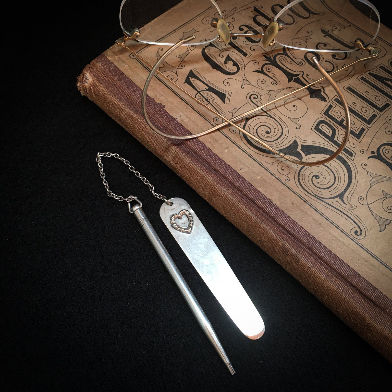 Victorian Era Sterling Silver Pencil and Bookmark