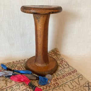 Antique Wooden Spool, 7.5” long