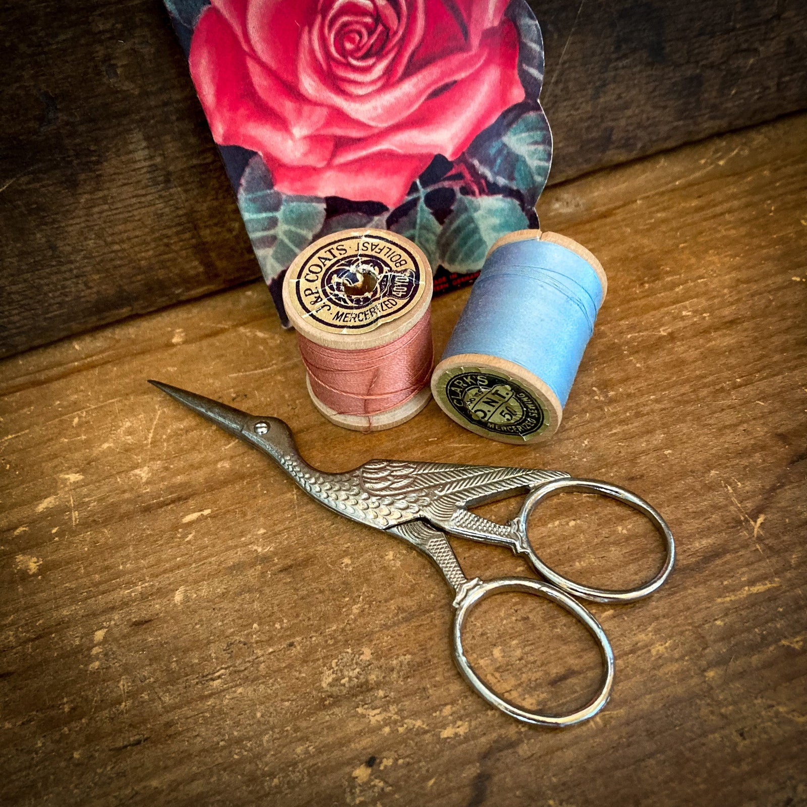 Vintage Stork Embroidery Scissors, BestMaid USA